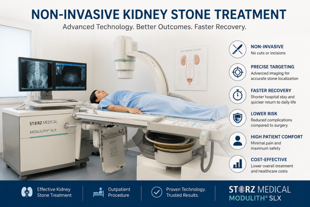 Why Hospitals Are Moving Towards Non-Invasive Kidney Stone Treatment 1 A modern hospital urology department