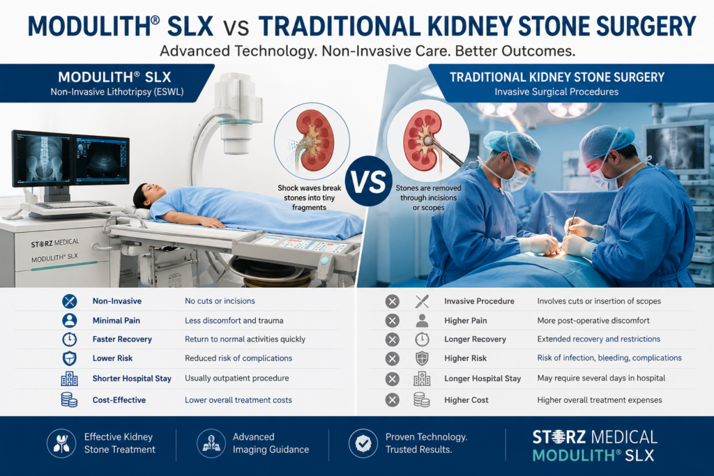 MODULITH® SLX vs Traditional Kidney Stone Surgery