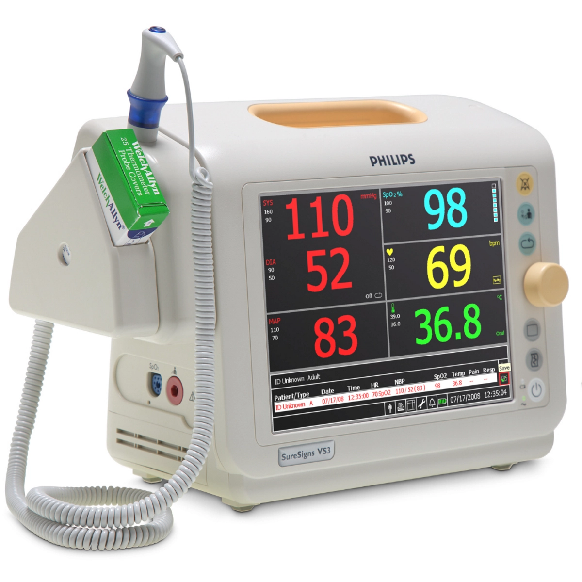 PHILIPS SureSigns VS3 Patient Monitor 1 medical equipment suppliers in Kenya - PHILIPS SureSigns VS3 Patient Monitor